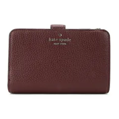 新品 ケイトスペード kate spade 2つ折り財布 ミディアム コンパクト ウォレット チェリーウッド