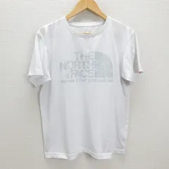 G■ノースフェイス/THE NORTH FACE ロゴTシャツ/コットン NT31620【M程度】白/men's/13【中古】■