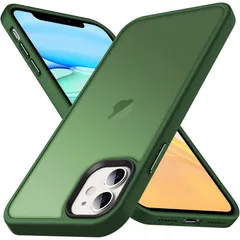 【数量限定】iPhone11 用 ケース 半透明 耐衝撃 滑り止め 米軍MIL規格 指紋防止 マット感ケース Anqrp ストラップホール付き ワイヤレス充電対応 スマホケース アイフォン 11 カバー 6.1インチ マットグリーン