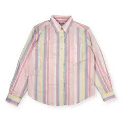 L.L.Bean エルエルビーン マルチストライプ BD ボタンダウン オックスフォード 長袖シャツ XS/レディース