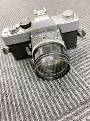 ＆ MINOLTA SRT101 + MC ROKKOR-PF 58ｍｍ 1:14 ブラック ミノルタ 通電未確認【カメラ】【2】