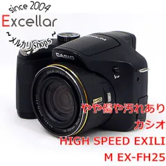 CASIO CASIO HI-SPEED EXILIM EX-FH25 ブラック 1010万画素 液晶画面いたみ [管理:1050023518]