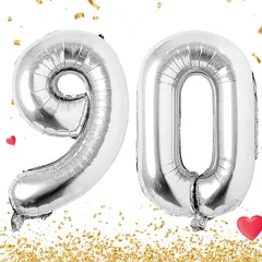 【新品】 数字 バルーン 40インチ 大きい バースデーバルーン【数字90】 ナンバーバルーン 誕生日 風船 バースデー 飾り アルミ風船 約90cm ビッグ バルーン 数字 ハッピーバースデー 飾り付け 結婚式パーティー 記念日 ウェディング イベント  1