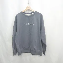 ◇ ⊇ GLOBAL WORK グローバルワーク 裏起毛 長袖 トレーナー サイズL グレー レディース E  【1502060010184】