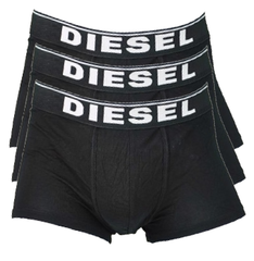 【Sサイズ】DIESEL(ディーゼル)  メンズボクサーパンツ ブラック 3枚セット 男性下着