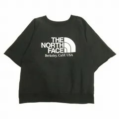 美品 ノースフェイス パープルレーベル THE NORTH FACE PURPLE LABEL 10oz H/S CrewNeckSweat 10オンス ハーフスリーブ クルーネック スウェット シャツ 半袖 ロゴ フロッキープリント オーバーサイズ