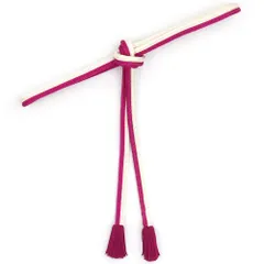 帯締め マゼンタ 赤紫 白 京冠 翠嵐工房 正絹 ツートン 新品 未使用 並尺 京組紐 着物 和装 おしゃれ着 カジュアル 可愛い No.10-1754