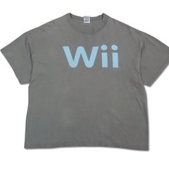0120 00ｓ　XL　グレー　Wii　ロゴ　ビックプリント　ゲームT　ビンテージ　ニンテンドー