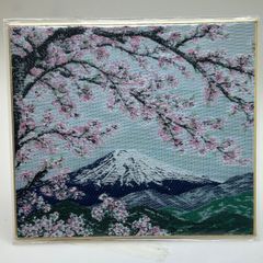 【商品番号MS-PC NO.166】織物色紙ポストカード コスモス　135ｍｍ×120ｍｍ