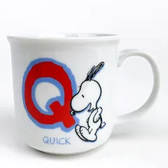 スヌーピー イニシャルマグカップ コップ(Q)キッチンSNOOPY