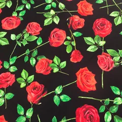 USAコットン　BENARTEX　ベナテックス　Single Red Roses