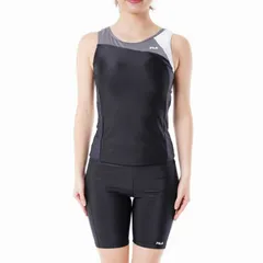 FILA フィラ レディース 水着 セパレート フィットネス 319-206 BWTカラー ブラック×ホワイト