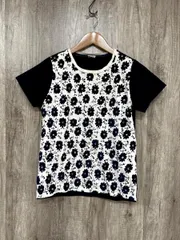 Ebonyivory エボニーアイボリー 花柄 Tシャツ sizeF/白ｘ紺 ■◆ レディースのサムネイル