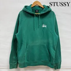 Stussy ライムグリーン 裏起毛パーカー Sサイズ キッズS/3TサイズSTUSSYナイロンパーカー黒ライムグリーン黄緑色