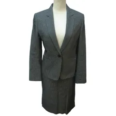 ポールスミス PAUL SMITH 美品 近年モデル セットアップ スカートスーツ ビジネス ジャケット 総柄 黒 ブラック 38 40 M-Lサイズ 0321  IBO48のサムネイル