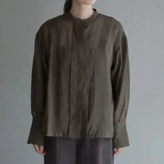 【新品】apartment department バックギャザー シアーブラウス ブラウンカーキのサムネイル