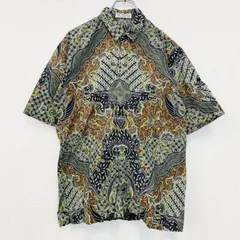 【Sirjohn】美品バティックシャツ　Lサイズ 2025年最新】バティック インドネシア メンズ シャツ lの人気