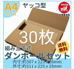 ネコポスクリックポストゆうパケット定形外郵便A4　ヤッコ型30枚