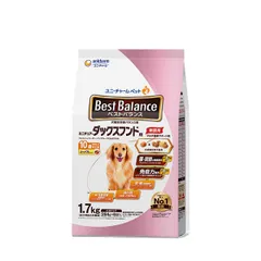 【同梱不可】ベストバランスふっくら仕立てミニチュア･ダックスフンド用10歳以上用1.7kgのサムネイル