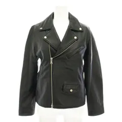 B&Y ユナイテッドアローズ BEAUTY&YOUTH ビューティー&ユース シープレザーダブルライダース ジャケット アウター ラムレザー M 黒 ブラック 1625-199-4085 /YTのサムネイル