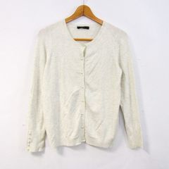 ザラ ニットカーディガン 長袖 クルーネック トップス レディース USA Mサイズ ベージュ系 ZARA 【中古】