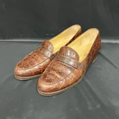 TANINO CRISCI タニノクリスチー クロコダイルレザー 本革 ローファー 靴 シューズ ブラウン 茶色 サイズ36.1/2 レディースのサムネイル