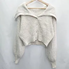 ◇ one after another NICE CLAUP 長袖 カーディガン サイズF ホワイト系 レディース E  【1407180022676】