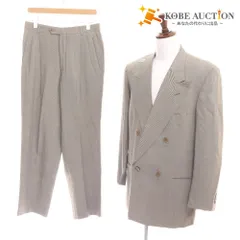■ エンポリオアルマーニ スーツ セットアップ ジャケット パンツ 長袖 ダブル ノーベント メンズ 43 グレー系