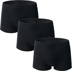KASSAI 無地ボクサーパンツ ブラック3枚( ブラック3枚セット,  3L)