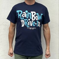 ★人気★希少品 Rainbow DRIVE-IN BY Mookie Sato Logo ネイビー S~Mサイズ 送料無料 SST-RD-MLGNV
