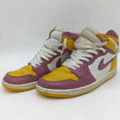 NIKE ナイキ AIR JORDAN 1 RETRO HIGH OG エアジョーダン 1 レトロ ハイ OG スニーカー ホワイト イエロー バーガンディー メンズ 27.5cm G-5-6