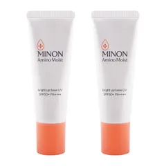 [2個セット]MINON ミノン アミノモイスト ブライトアップベース UV SPF50+ PA++++ 本体 25g 無香料 化粧下地 コントロールカラー[ネコポス]のサムネイル