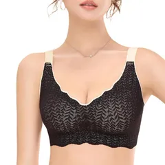 [FEISEDY] ノンワイヤーブラジャー 快適 通気性 瞬間谷間 垂れ防止 脇高 副乳を収めて 美胸美背 美乳ブラ 女性用下着 スポーツブラ レディース ブラ A8114