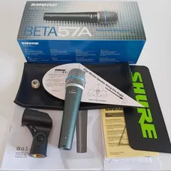 中古品【SHURE】シェアBETA57A ダイナミックマイク 付属品付き 2025年最新】shure beta57の人気アイテム - メルカリ