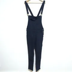 ストレッチ◎【overall】オーバーオール ブラックデニム カラーデニム Gパン ジーパン ジーンズ サロペット オールインワン ボトムス アメカジ メンズライク ボーイッシュ 大きいサイズ ブラック レディース サイズXL /M32114ja