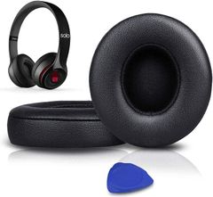 【特価商品】ヘッドホンパッド 交換パッド 用 B534A1796 遮音 Wireless Solo3 & メモリフォーム Solo2 Beats イヤークッション 黒 イヤーパッド SoloWIT