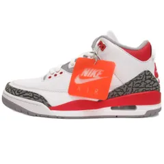 ナイキ NIKE タグ付き Air Jordan 3 Retro OG Fire Red 2022 エアジョーダン3 レトロ OG スニーカー ファイヤーレッド US8.5 26.5cm