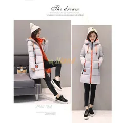 ダウンコート レディース フード付き 中綿ジャケット ダウンジャケット アウター ファスナー ロングコート 春 秋 冬 カジュアル 防寒 防風 冬服 通勤 bQOv535