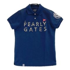 PEARLY GATES 30周年記念 半袖ポロシャツ ネイビー ビッグロゴ - メルカリ