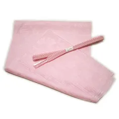 夏用 正絹 絽 帯揚げ レース 帯締め 帯〆 セット（桜色 / 桃色）  レディース 和装小物 着付け小物 和服 和装 着物 小紋