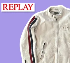 レガロ様ご成約済み！リプレイREPLAY ラムレザーシングルライダースジャケット レガロ様ご成約済み！リプレイREPLAY ラムレザーシングル