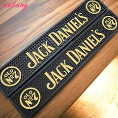 2枚セット Jack Daniel's ジャックダニエル ジャック バーカウンター アメカジ 雑貨 バーマット グラスマット インテリア 置物 コースター Bar cafe 開業祝い 新店 ホームバー ダッシュボード