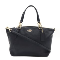 COACH コーチ スモール ケルシー サッチェル ハンドバッグ 2WAY ショルダーバッグ ペブルドレザー ミッドナイト ダークネイビー 濃紺 F36675