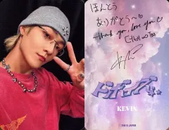 【中古】コレクションカード(男性) THE BOYZ/ケビン(KEVIN)/裏面印刷サイン・メッセージ入り/オフィシャルファンクラブ「THE B JAPAN」会員継続特典4th Anniversary kit オリジナルトレカ