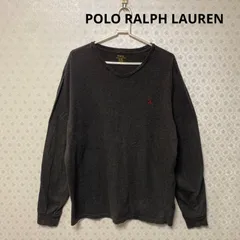♻️POLO RALPH LAUREN♻️ポロラルフローレン♻️メンズ　長袖Tシャツ　ロンT　チャコールグレー　XL
