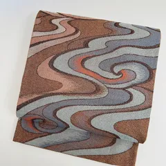 袋帯 全通 流水 上品な織り出し 着物 MA-043