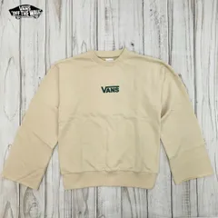 VANS バンズ レディース クルーネック スウェット  ：va19fw-gc04_beige_s