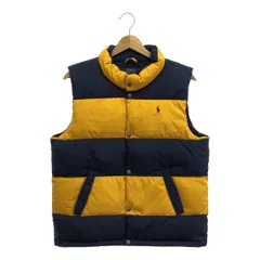 POLO RALPH LAUREN ポロラルフローレン ダウンベスト ライトアウター 323613307 イエロー ネイビー ダウン フェザー