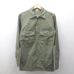 ◇ ⊂ US ARMY ユーエス　アーミー ミリタリー系 長袖 ミリタリーシャツ サイズ表記なし カーキー系 メンズ E  【1507160028398】のサムネイル