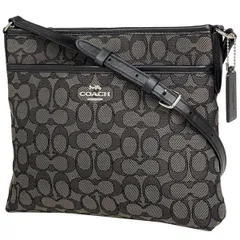 コーチ COACH シグネチャー ショルダーバッグ 斜め掛け ショルダーバッグ キャンバス ブラック F29960 レディース 【中古】